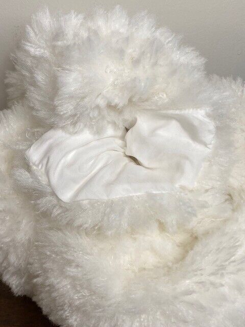 Pottery Barn Teen Cloud Faux Fur Twin Duvet, Ivory