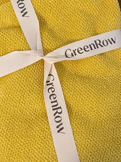 Green Row COTTON CROCHET HAND TOWEL, Citron