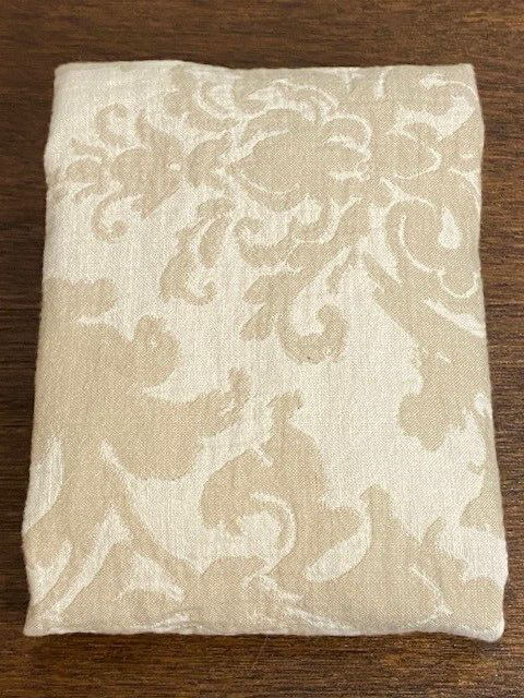 Pottery Barn Jacquard Medallion Cotton Linen Standard Sham, Neutral