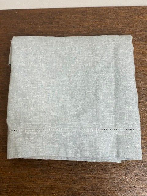 Pottery Barn Belgian Flax Linen Euro Sham, Mineral Blue