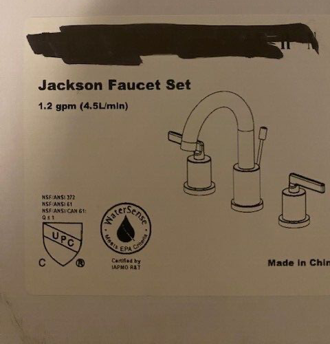 Pottery Barn Jackson Bathroom Faucet, Matte Black