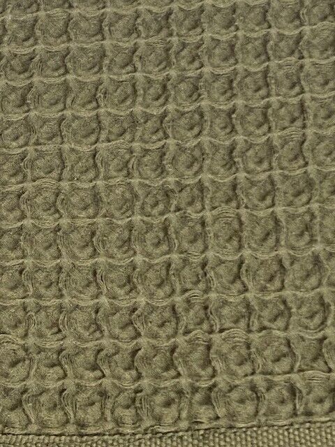 Pottery Barn Blomus Caro Waffle Bath Towel, Army Green