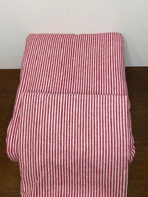 Pottery Barn Kids F/Q Yarn-Dyed Flannel Stripe Organic Duvet Cover & Sham