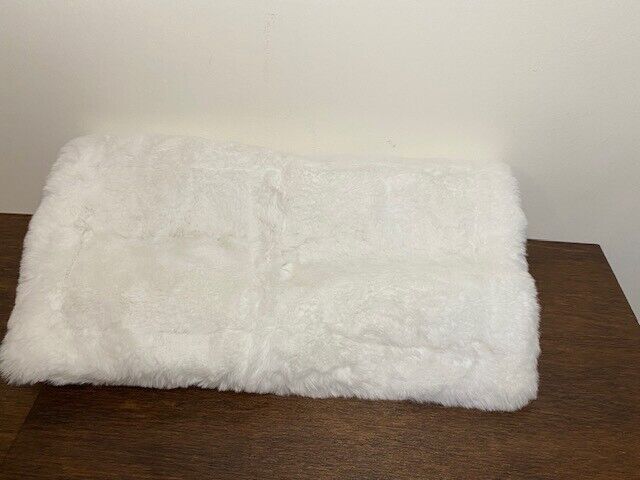 Pottery Barn Cloud Faux Fur King Sham, White