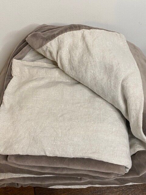 Williams Sonoma Home K/CK Classic Velvet Duvet Cover, Mink