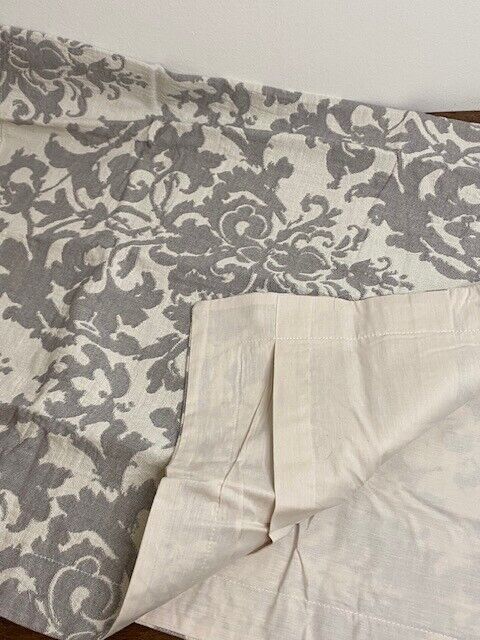 Pottery Barn King Jacquard Medallion Cotton/Linen Sham, Gray