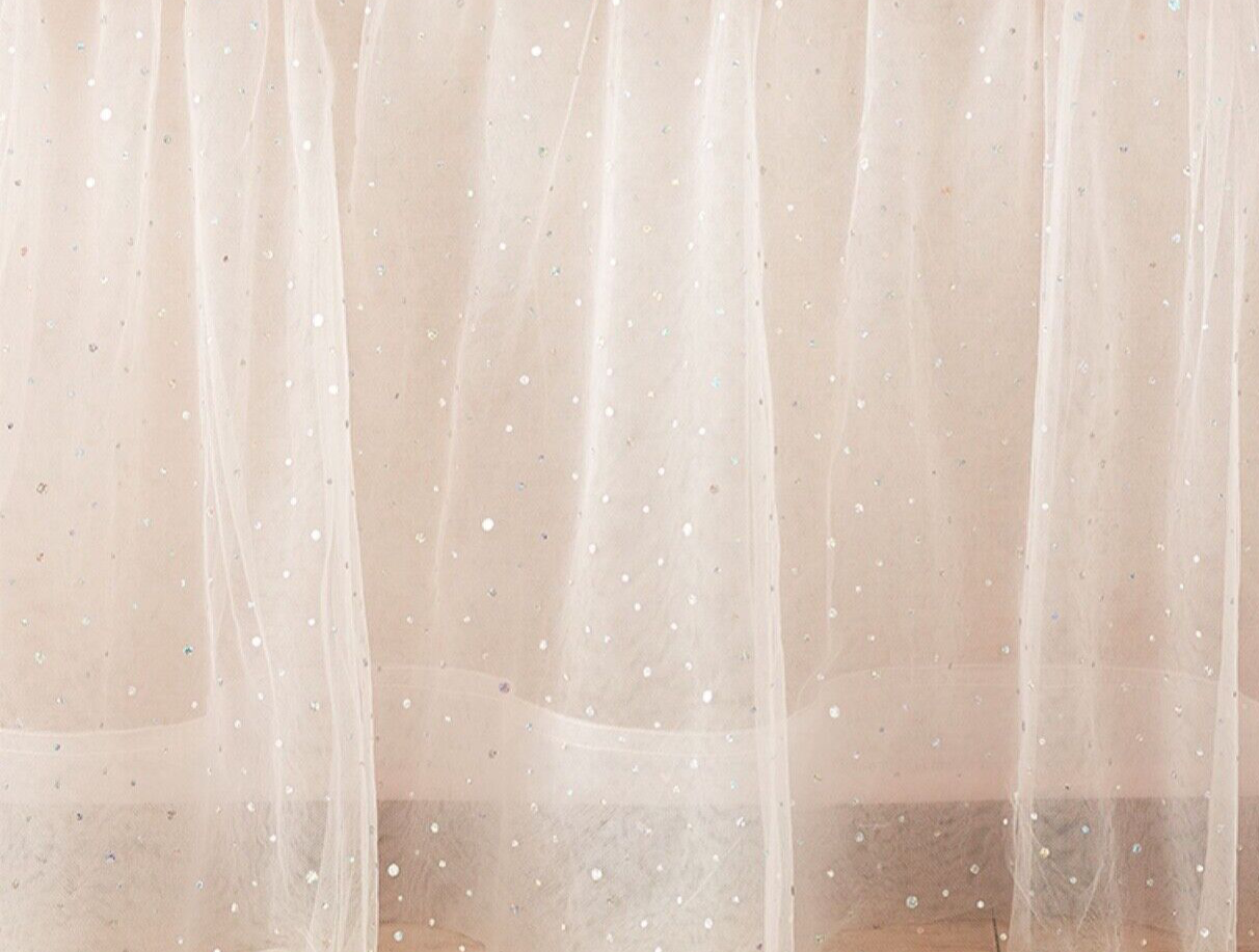 Pottery Barn Shimmer Tulle Crib Skirt