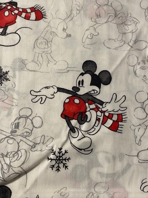 Pottery Barn Mickey Mouse Holiday Shower Curtain