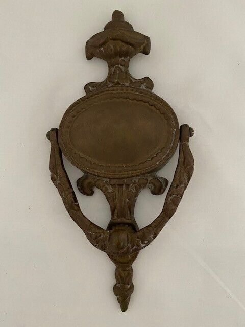 Vintage Brass Door Knocker 10'' x 5'' great condition