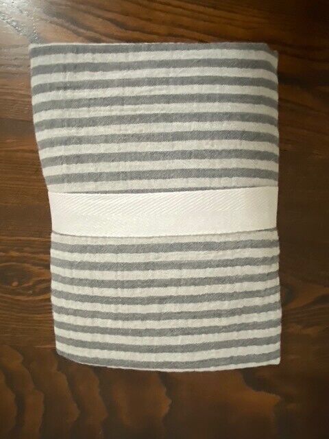 Pottery Barn teen Organic Muslin Reversable Stripe Standard Sham