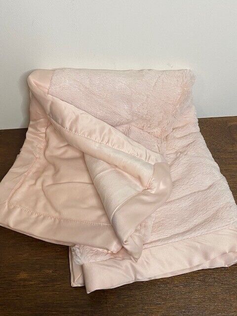 Pottery Barn Kids Fur Luxe Stroller Blanket, Blush Pink