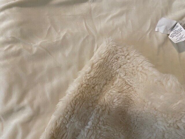 Pottery Barn Faux Shearling fur Standard Sham, Ivory