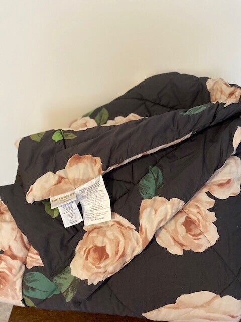 NEW Pottery Barn Teen Emily & Meritt Bed of Roses Comforter Full Queen Blush