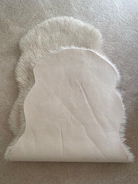 Pottery Barn Luxe Faux Fur Double Length Hide, Bisque