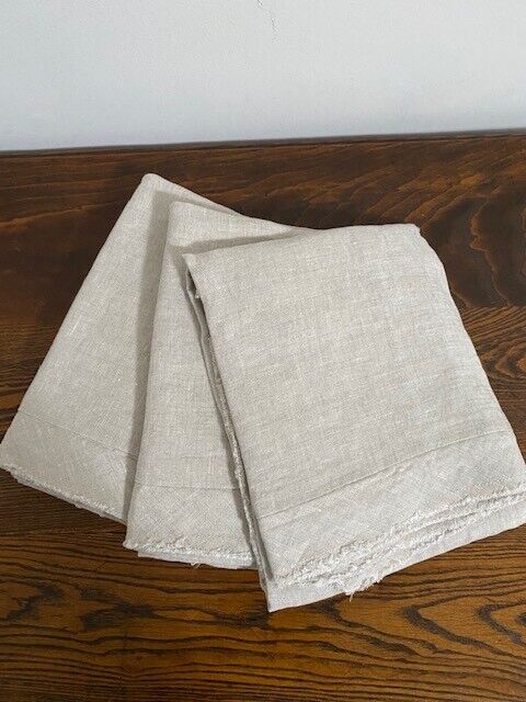 Pottery Barn, 100% Belgian Flax Linen Dbl Flange Euro Sham-Flax