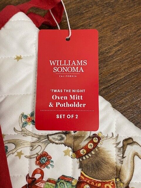 Williams Sonoma Twas the Night Mitt & Potholder Set