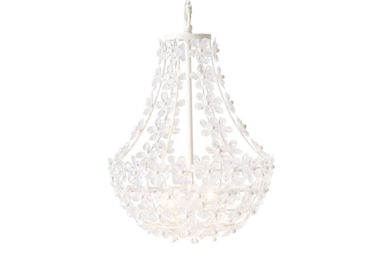 Pottery Barn Kids Blossom Chandelier, White