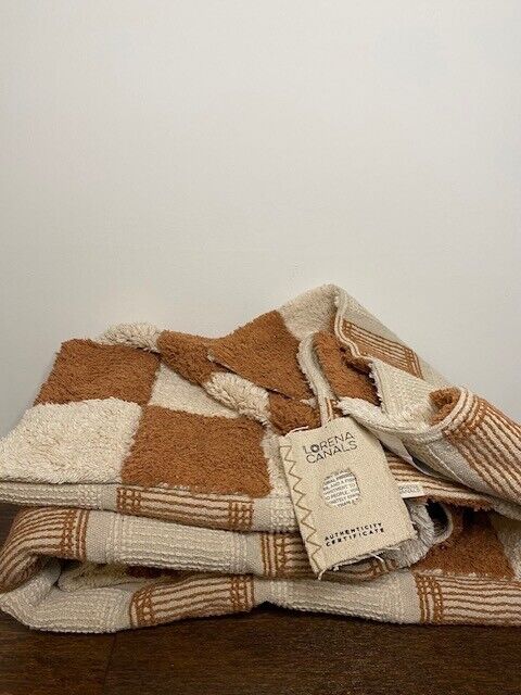 Pottery Barn Lorena Canals Washable Rug Kitchen Tiles, Natural & Toffee