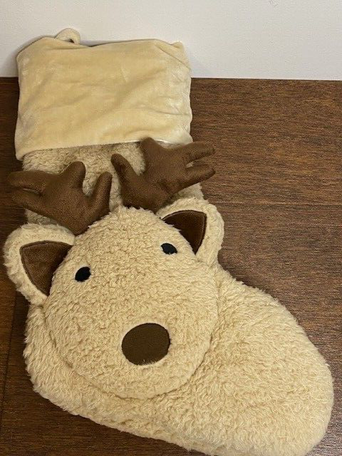 Pottery Barn Kids Plush Moose Stocking