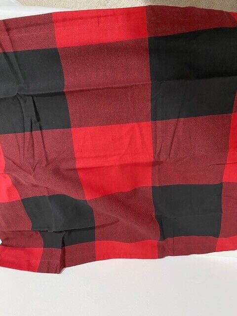 Pottery Barn Red and Black Standard Sham