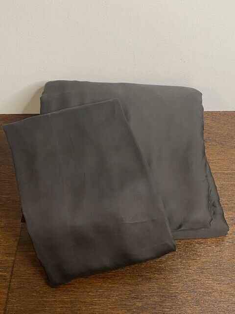 West Elm Silky Tencel Cal King Sheet Set, Slate-See Notes