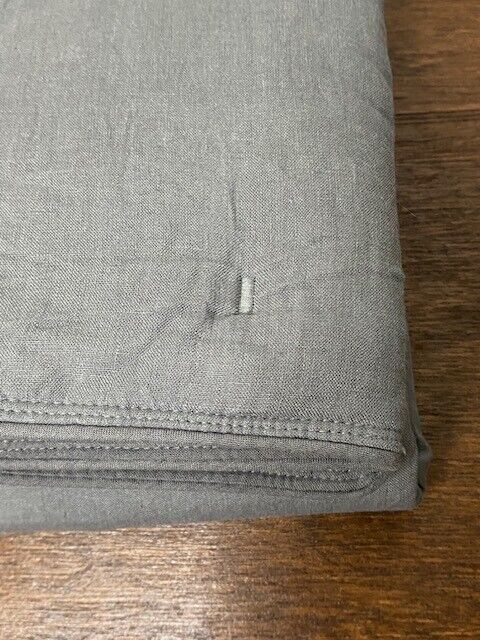 Pottery Barn Belgian Flax Linen Standard Comforter Sham, Charcoal