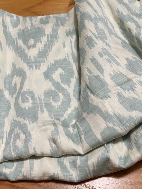 Williams Sonoma Home Queen Duvet Cover, 100% Cotton, Ivory and Aqua