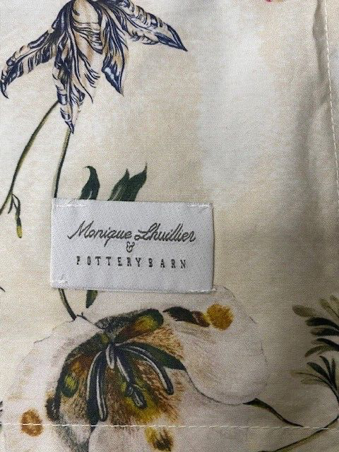 New Pottery Barn Monique Lhuillier Tuileries Percale Standard Pillow Sham