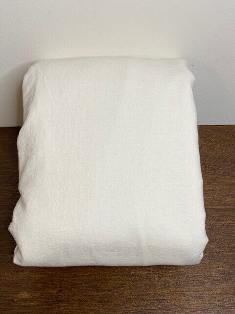 Pottery Barn Teen Queen Linen Cotton Duvet Cover, White