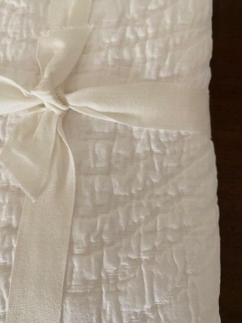 Pottery Barn Textured Pattern Standard Sham, White