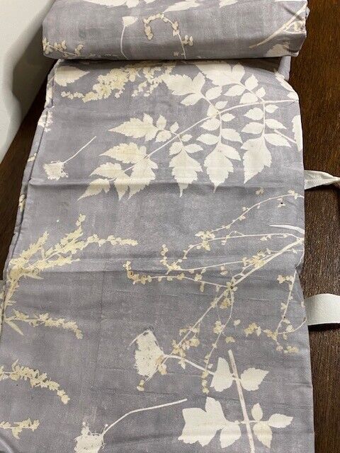 Pottery Barn K/CK Shadow Floral Percale Duvet Cover, 2 Standard & 2 Euro Shams