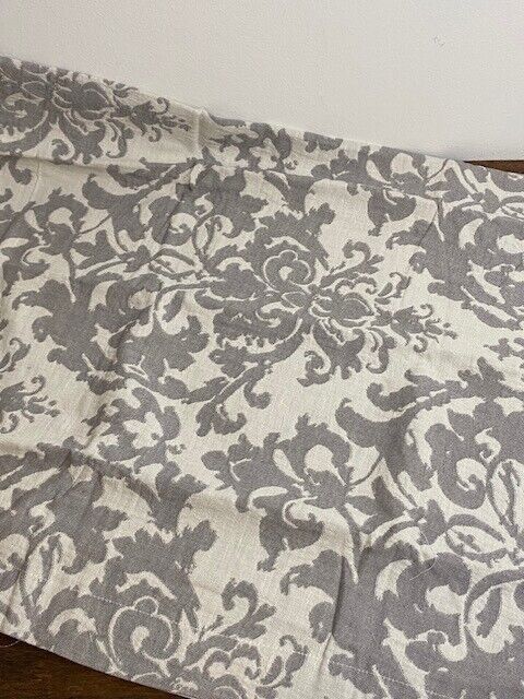 Pottery Barn King Jacquard Medallion Cotton/Linen Sham, Gray