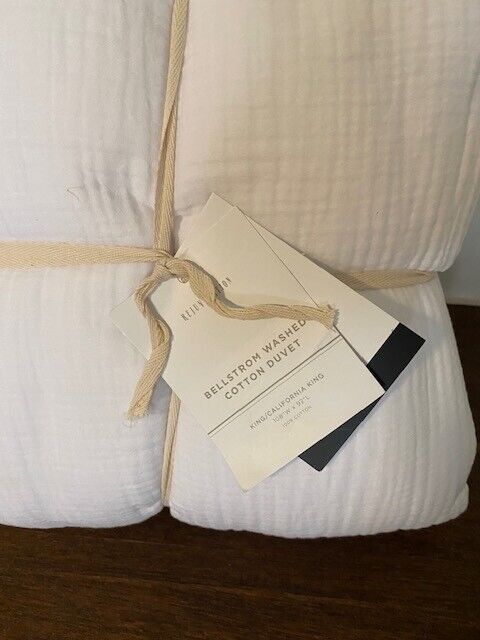 Rejuvenation Cotton Cocoon Duvet, K/CK & 1 King Sham (with spot), White