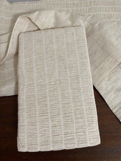 Pottery Barn Cotton & Linen Euro Sham, 26 x 26-Natural