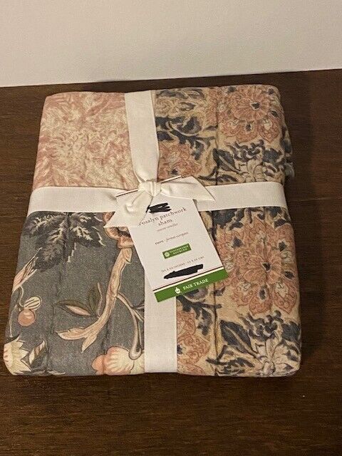 Pottery Barn Rosalyn Patchwork Quilted Cotton Euro Sham, 26 x 26