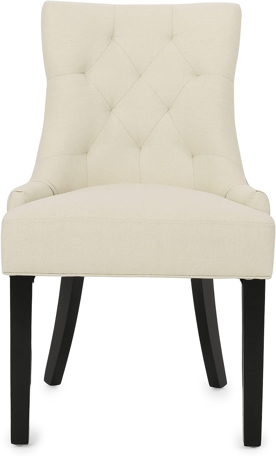 Hayden Tufted Fabric Dining / Accent Chairs, 2-Pcs Set, Beige