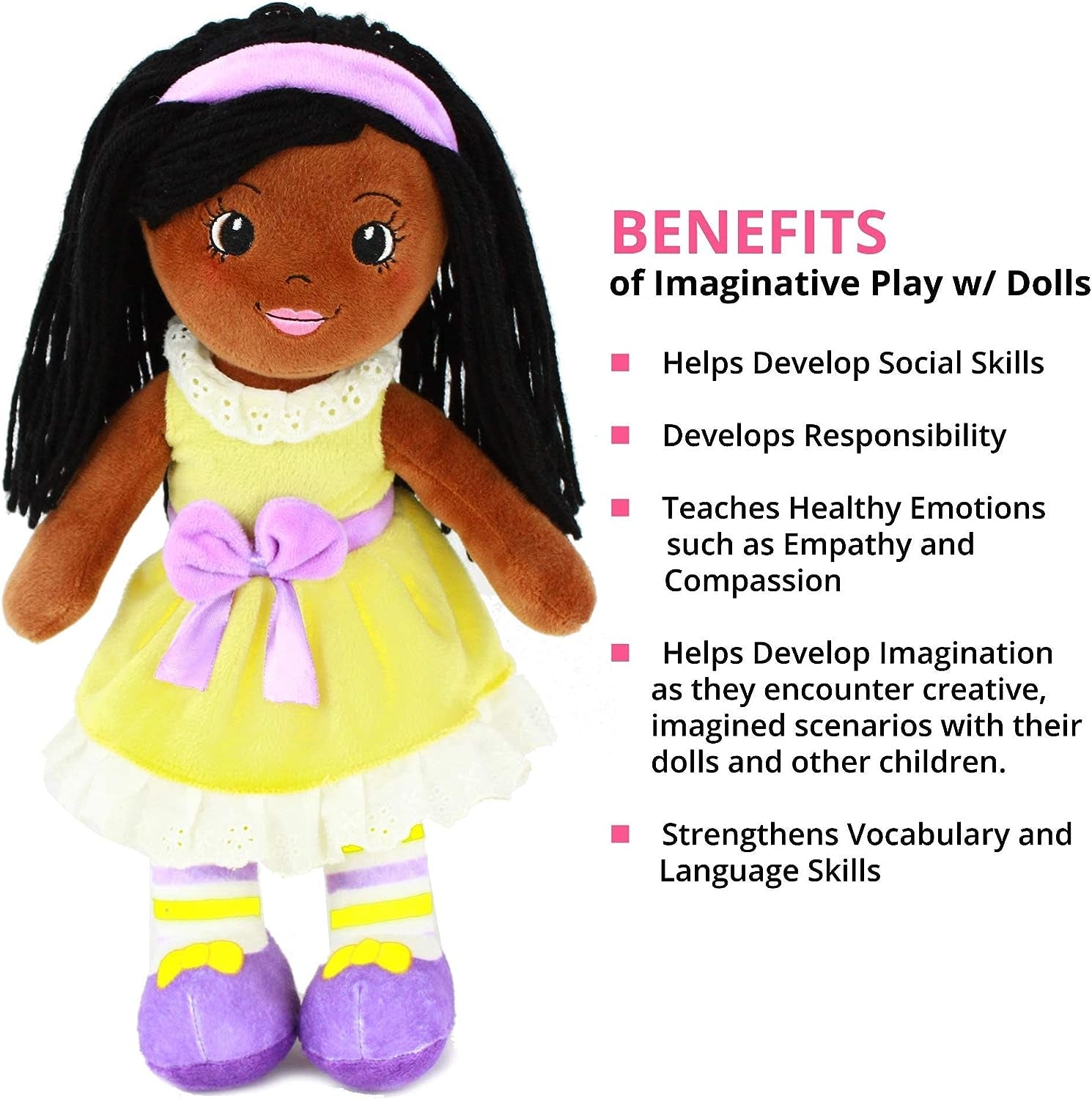 14" Soft Baby Doll - Plush Rag Dolls for 2 Year Old Girls & Boys, Toddler & Infants - Kaylie