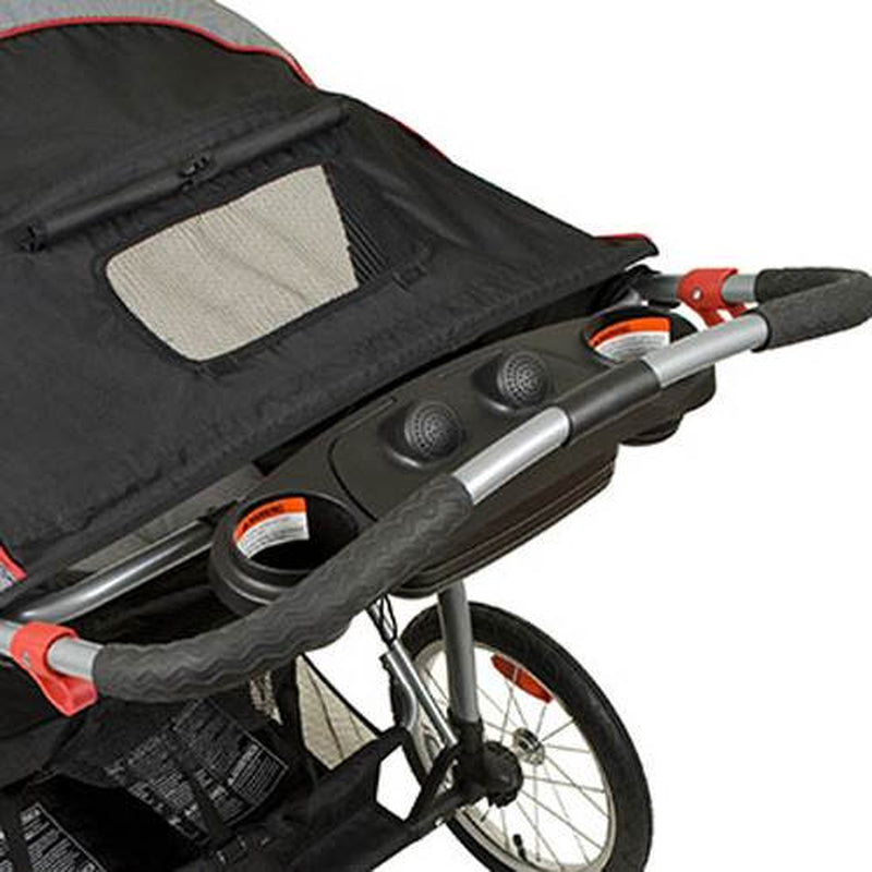 Expedition Swivel Travel Jogging Double Baby Stroller, Millennium