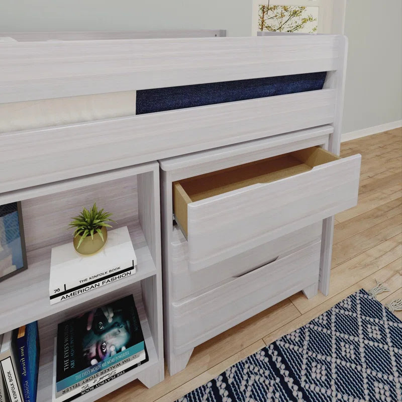 Bridgnorth Kids Twin Loft Bed with Drawers