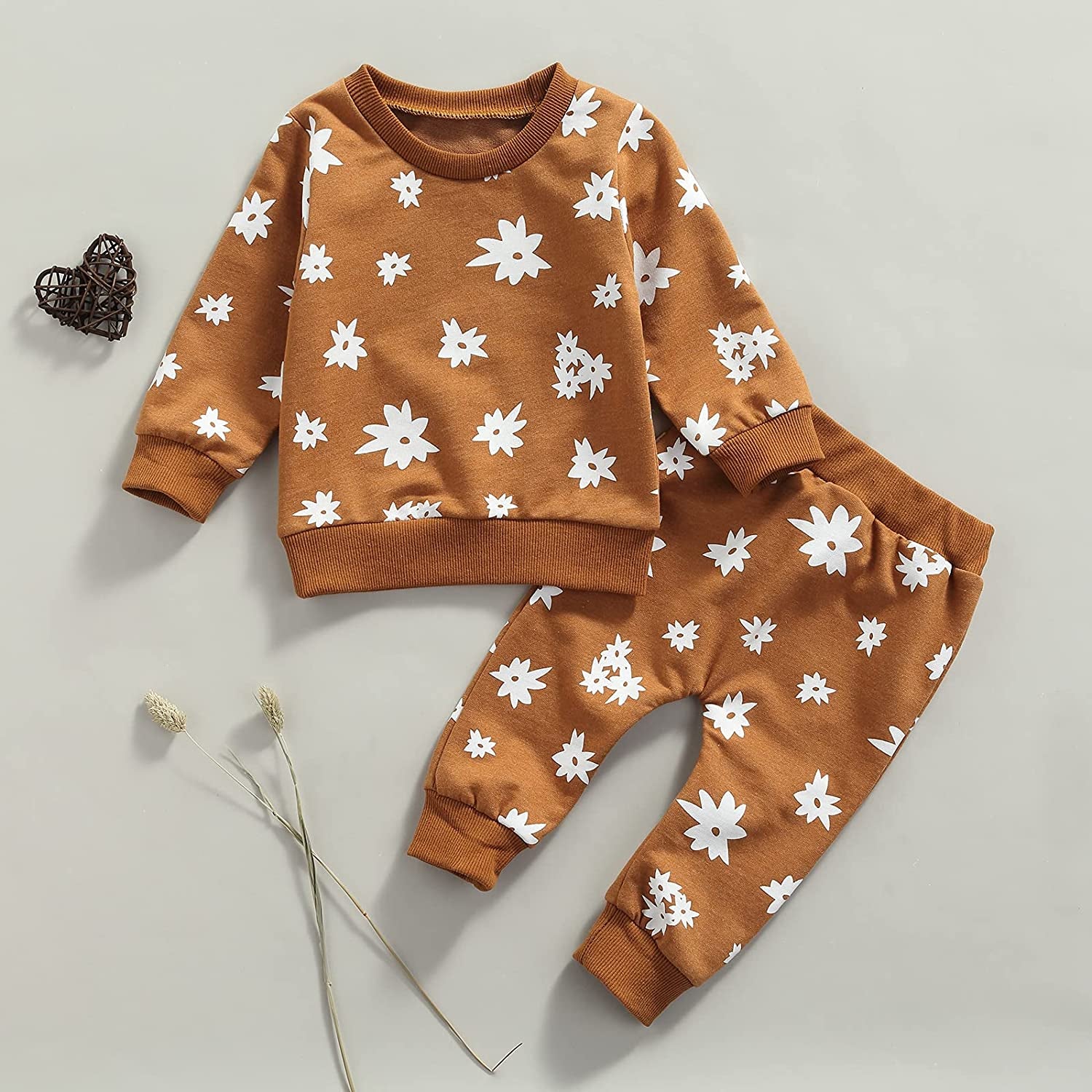 Newborn Infant Baby Girl Clothes Set Long Sleeve Sweatshirts Tops Pants Outfits Clothing Gifts 3 6 9 12 18 24 Months