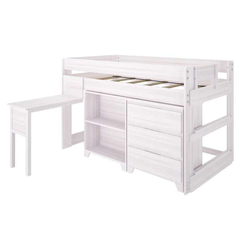 Bridgnorth Kids Twin Loft Bed with Drawers